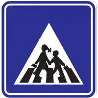 Okul geçidi levhası